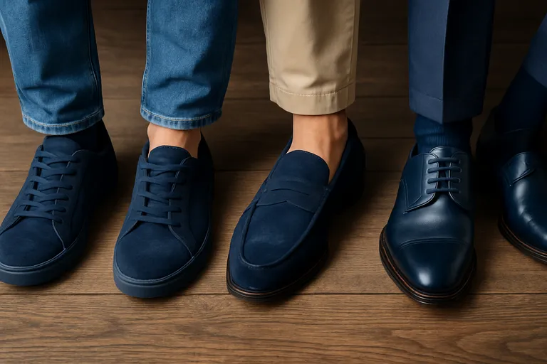 Blauwe herenschoenen combineren met stijl: kies de juiste tint voor werk en weekend