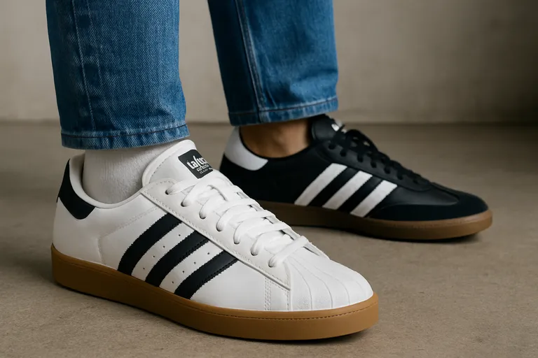 Geef je outfit tijdloze flair met iconische Adidas retro herensneakers