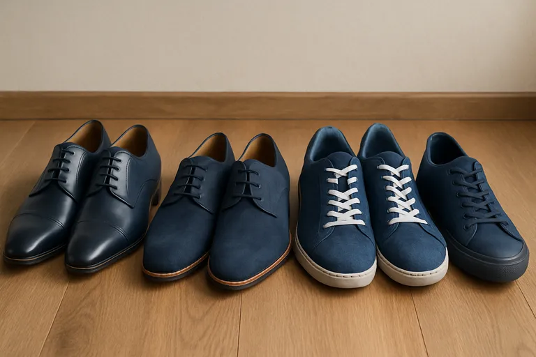 Modellen en stijlen van blauwe herenschoenen