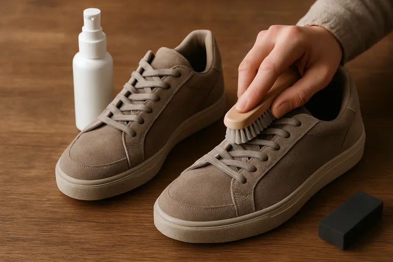 Onderhoud en bescherming van suède