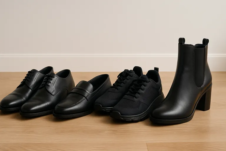 Populaire modellen van zwarte schoenen