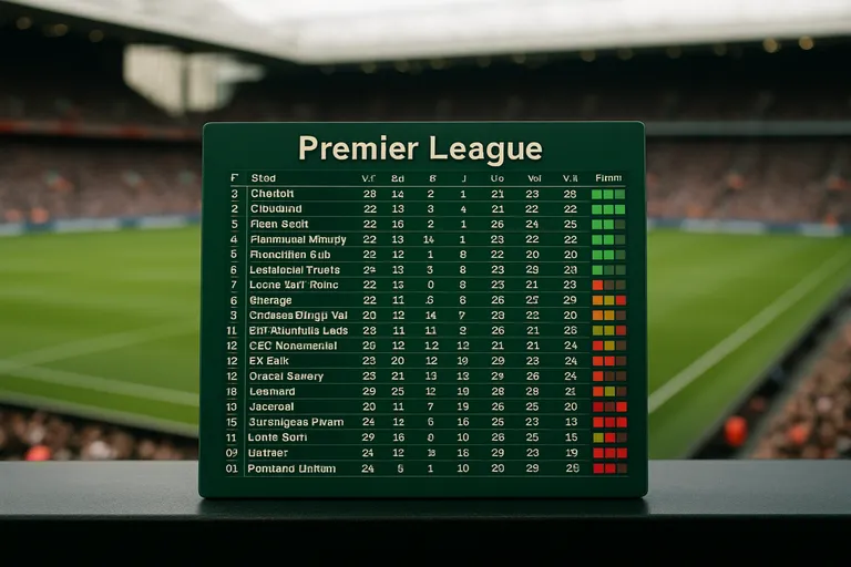 Premier league ranglijst in beweging: verschuivingen, vorm en wat dit betekent voor titel en degradatie