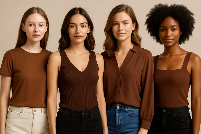 Soorten bruine tops voor dames