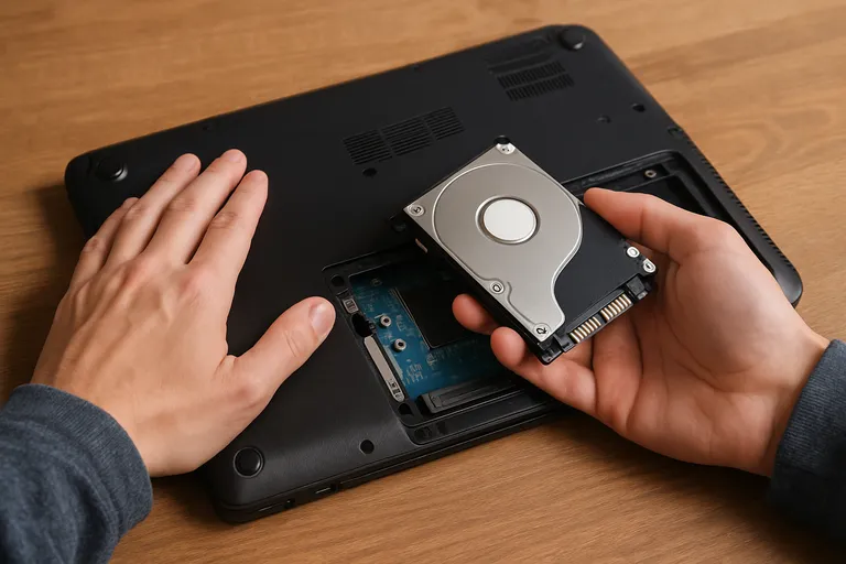 Stap-voor-stap de schijf verwijderen