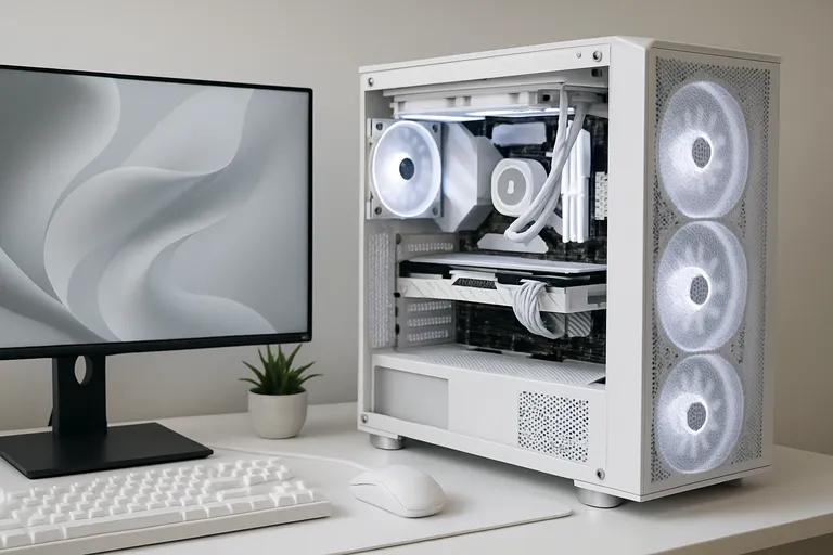 Stijlvol gamen met een witte gaming rig: koele esthetiek en stille kracht