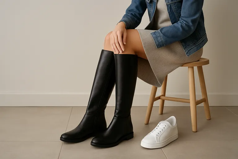 Styling en onderhoud van hoge schoenen