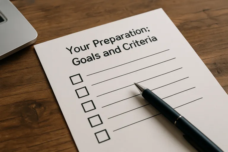 Voorbereiding: doelen en randvoorwaarden