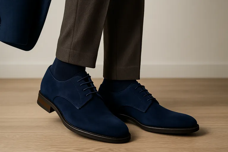 Waarom blauwe herenschoenen