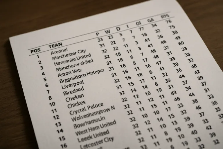 Wat zijn PL standings en wat zie je in de ranglijst