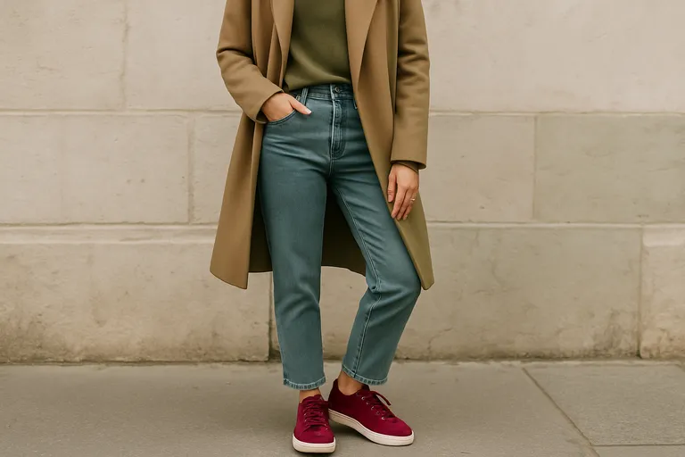 Zo geef je elke outfit karakter met bordeauxrode sneakers voor dames